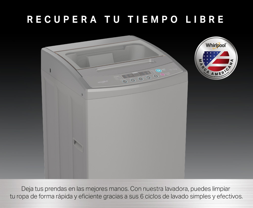 Nevecón 4 puertas Whirlpool con espacios adaptable y anaqueles convertibles de refrigerador a congelador.